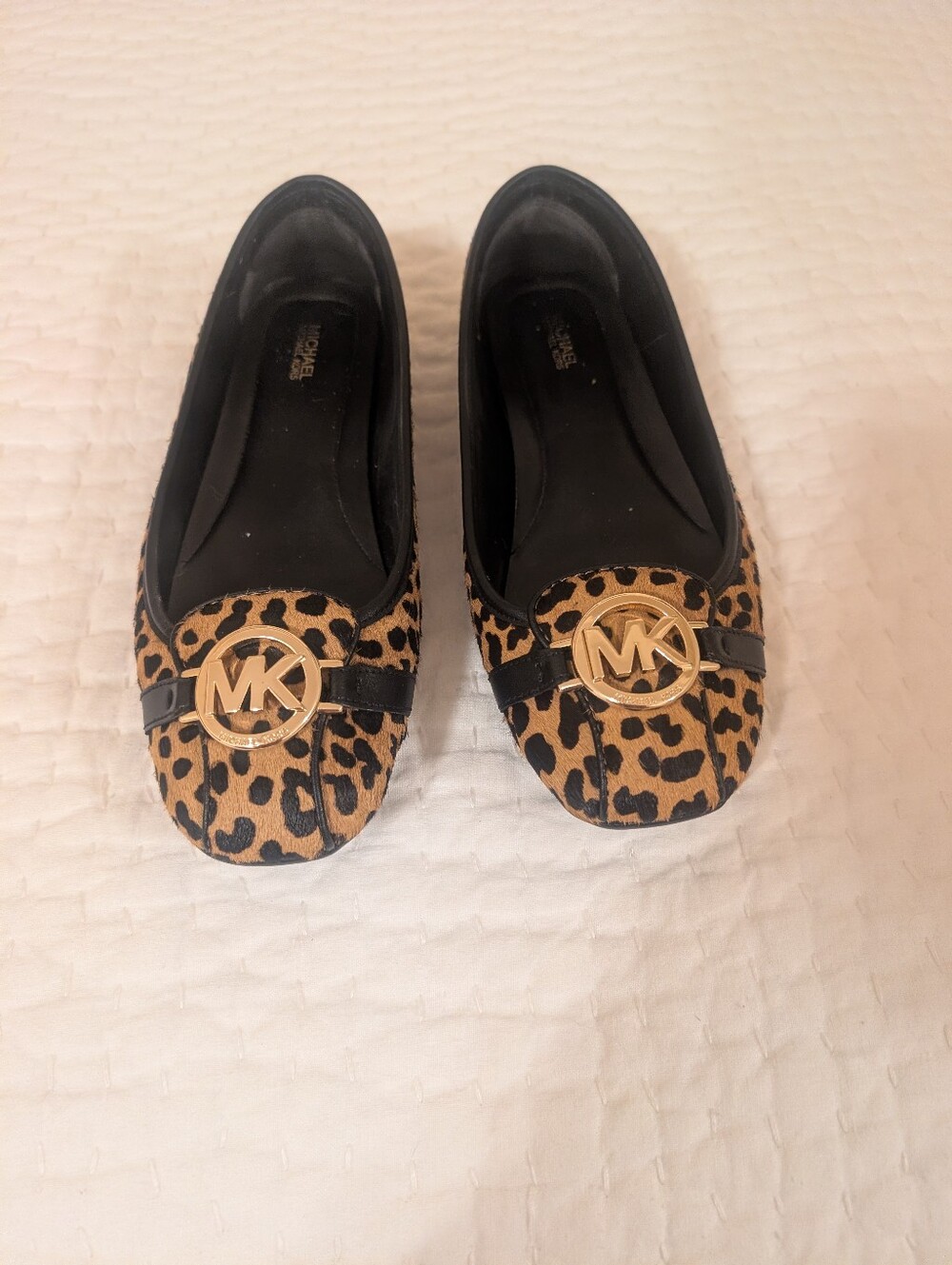Michael Kors Fulton Leopard-Print Calf Hair Moccasin
